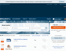 Tablet Screenshot of cvmarket.lv